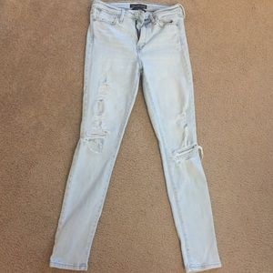Distressed Abercrombie jeans